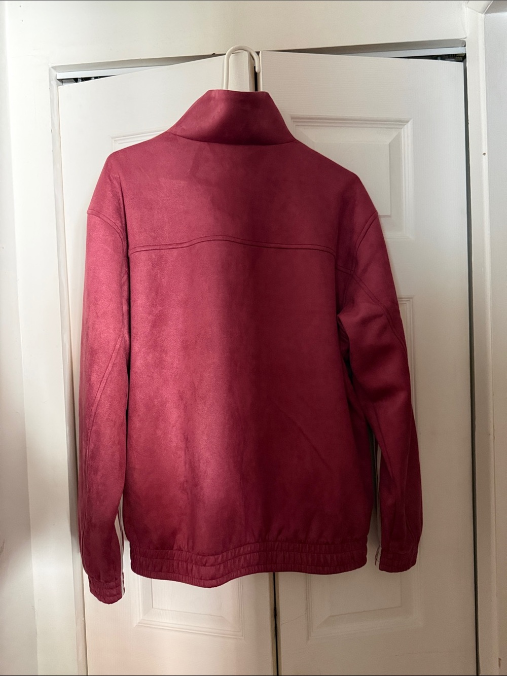 adidas Burgundy Chinese New Year Jacket with White Stripes - Picture 4 of 4